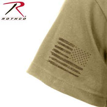 Load image into Gallery viewer, Rothco US Flag / USMC Eagle, Globe, &amp; Anchor T Shirt - Coyote Brown
