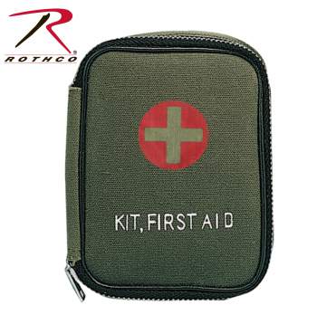 Rothco Military Zipper First Aid Kit & Pouch (Boo, Boo kit)