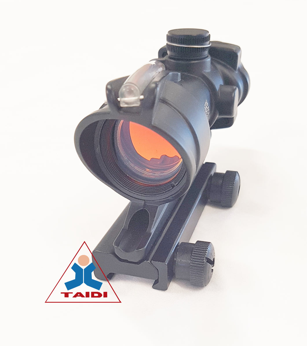 Trijicon Acog Tactical Rifle Scope Red Optical Fiber – Black
